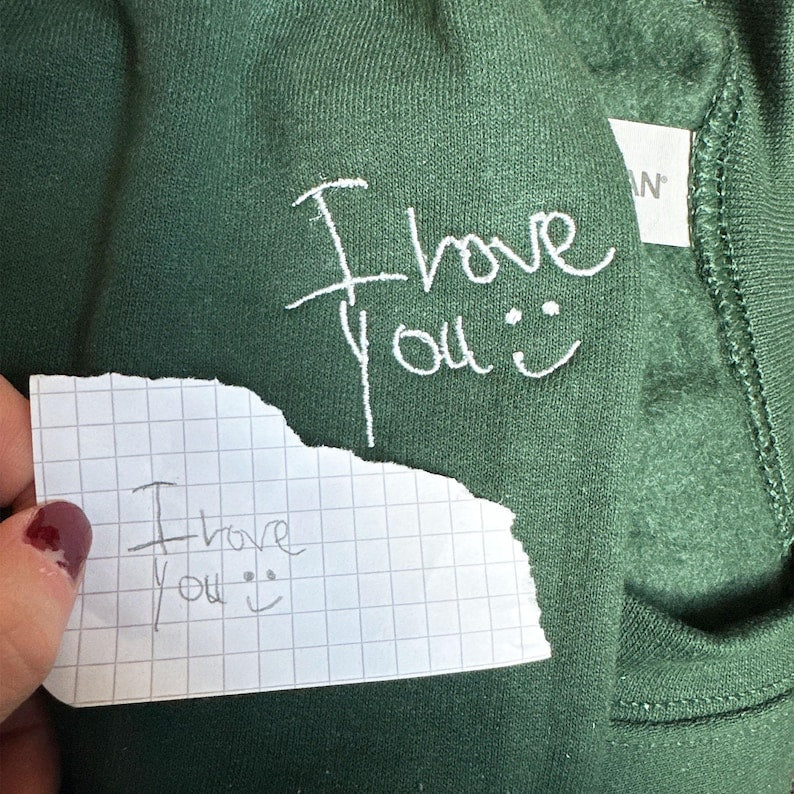 Custom Your Handwriting Embroidered Sweatshirt, Embroidered Couple Message Shirt, Couple Matching Sweatshirt, Personalized Gift For Him Her il_794xN.6377340432_empp.jpg