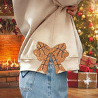 Personalized Sports Girly Bow Bow Applique Side Bow Machine Embroidery Sweatshirt, Baseball/Volleyball/Football/Soccer/Softball Embroidered Sweatshirt il_794xN.6397128488_pd7l.jpg