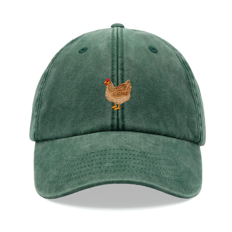Chicken Baseball Cap Vintage Washed Cotton Unisex Dad Hat Adjustable Funny Faded Sports Sun Bird Summer Holiday Funny Farm Farmer