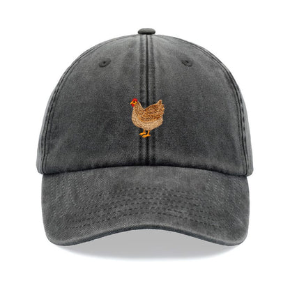Chicken Baseball Cap Vintage Washed Cotton Unisex Dad Hat Adjustable Funny Faded Sports Sun Bird Summer Holiday Funny Farm Farmer
