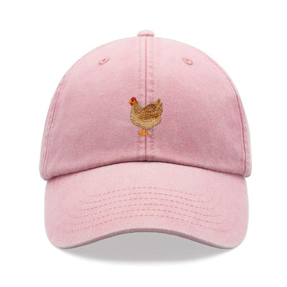 Chicken Baseball Cap Vintage Washed Cotton Unisex Dad Hat Adjustable Funny Faded Sports Sun Bird Summer Holiday Funny Farm Farmer