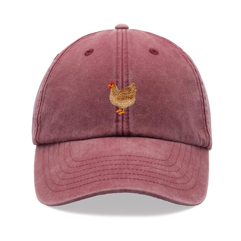 Chicken Baseball Cap Vintage Washed Cotton Unisex Dad Hat Adjustable Funny Faded Sports Sun Bird Summer Holiday Funny Farm Farmer