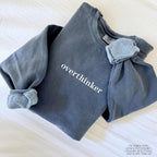 Comfort Colors Embroidered Sweatshirt, Custom Embroidery Crewneck, Custom Sweatshirt, Embroidered Crewneck, Custom Embroidered