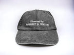 Directed By Robert B. Weide Embroidered Cap || Vintage Style Washed Low Profile Dad Cap 6 Panel Curb Meme Dadcap || Colourway Customisable