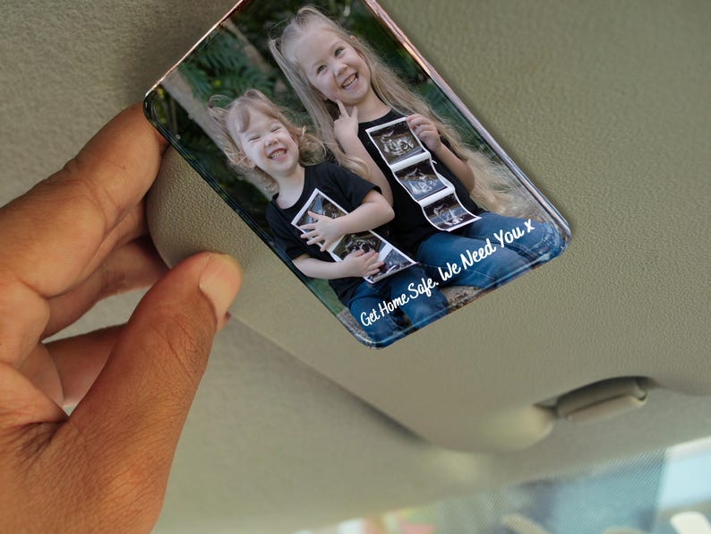 Add Your Own Photo Car Visor Clip, Sun Visor Picture Clip, Car Photo Decor, Family Portrait Sun Visor Clip, Picture Frame for Car Gift il_794xN.6446432860_l1x6.jpg