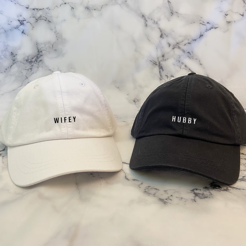 Embroidered Hubby or Wifey Hat | Mr and Mrs Hat | Honeymoon Hat | Honeymoon Gift | Newlywed Gift | Wedding Gift | Husband Wife Hat il_794xN.6454570715_csjp.jpg
