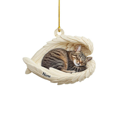 Personalized Tabby Cat Sleeping Angel Wings Ornament, Tabby Cat Christmas Ornament Gift, Car Ornament, Gift For Pet Lovers il_794xN.6456047142_8k20.jpg