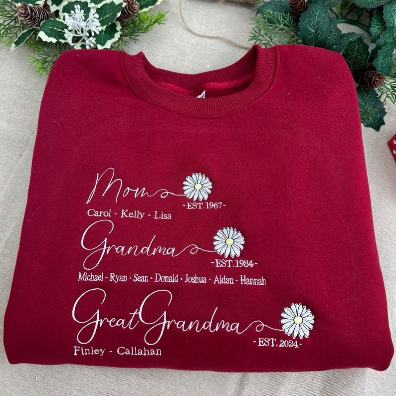 Custom Mom Grandma Great Grandma Embroidered Sweatshirt, Great Grandma with Grandkids Names Sweatshirt, Gift For Grandma, Mother's Day Gift il_794xN.6489855644_ptnk.jpg