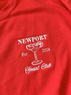 Custom Embroidered Bachelorette Party Sweatshirt, Bridal Shower Gift, Left Pocket Embroidery, Bridesmaid Gift, Girls Club Sweater