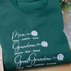 Custom Mom Grandma Great Grandma Embroidered Sweatshirt, Great Grandma with Grandkids Names Sweatshirt, Gift For Grandma, Mother's Day Gift il_794xN.6498729915_m0u4.jpg