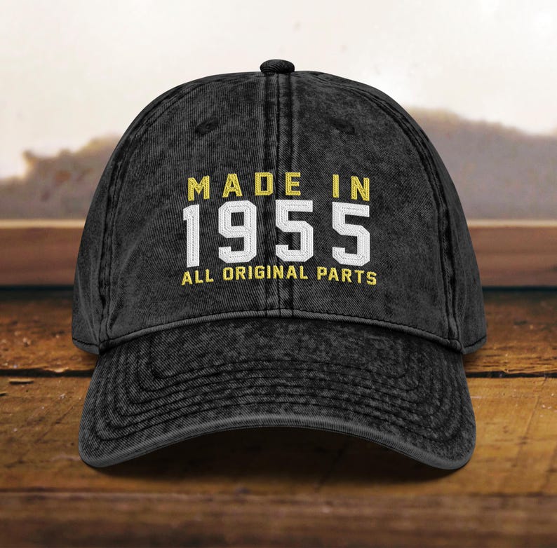 70th Birthday Gift, Vintage Embroidered Hat for 70th Birthday, Born In 1954 Cap il_794xN.6525232916_aros.jpg