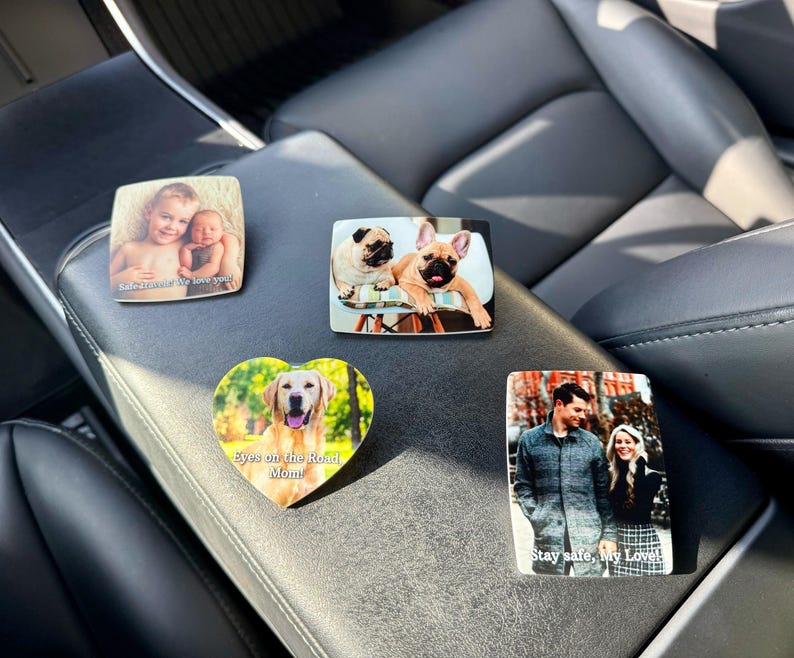 Personalized Valentine's Day Gift For Him, Custom Photo Car Visor Clip, Husband Gifts, Drive Safe Visor Clip With Picture Gift For Boyfriend il_794xN.6528994759_n3sm.jpg