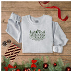 Forks Washington Embroidered Crewneck Sweatshirt, Twilight Inspired Pacific Northwest Apparel PNW Souvenir Traveling Sweater National Parks