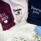 Embroidered Couple Photo Hoodie | Personalized His And Her Sweatshirt | 2nd Anniversary Gift For Couples | Boyfriend Gifts il_794xN.6534425814_7n1p.jpg