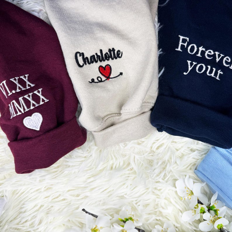 Embroidered Couple Photo Hoodie | Personalized His And Her Sweatshirt | 2nd Anniversary Gift For Couples | Boyfriend Gifts il_794xN.6534425814_7n1p.jpg