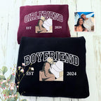 Embroidered Couple Photo Hoodie | Personalized His And Her Sweatshirt | 2nd Anniversary Gift For Couples | Boyfriend Gifts il_794xN.6534449832_68yt.jpg