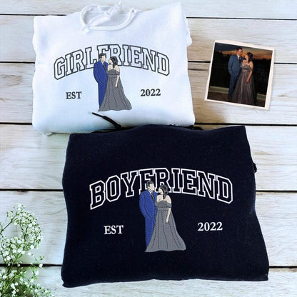 Embroidered Couple Photo Hoodie | Personalized His And Her Sweatshirt | 2nd Anniversary Gift For Couples | Boyfriend Gifts il_794xN.6534449914_h2wp.jpg