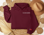 Custom Embroidered Roman Numeral Sweatshirt, Personalized Couples Gifts, Anniversary Gifts, Valentine's Day Gifts