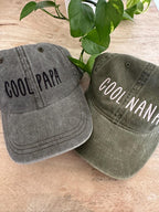 Custom Pigment Dyed Embroidered Hat - Personalized Text - Dad Hat - Cap Embroidery - Custom Text Wording - Distressed Hat - Unstructured