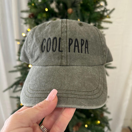 Custom Pigment Dyed Embroidered Hat - Personalized Text - Dad Hat - Cap Embroidery - Custom Text Wording - Distressed Hat - Unstructured