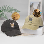 Custom Embroidered Pet Hat Using Pet Photo, Personalized Cat Mom Hat, Custom Dog Hat, Pet Face Baseball Cap, Cat Mom Cap, Mother's Day Gift il_794xN.6594973142_gub0.jpg