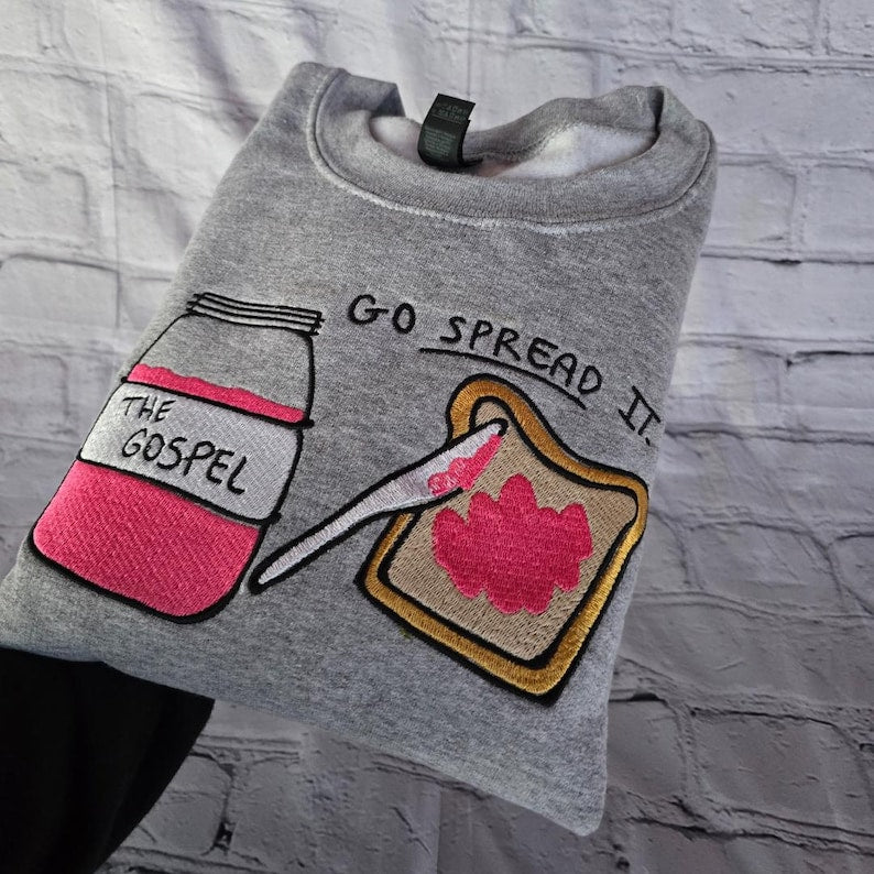 Funny Christian Sweatshirt Gospel Sweater Christian Quote Sweater Faith Based Sweater Aesthetic Faith Sweater Trendy Christian Crewneck