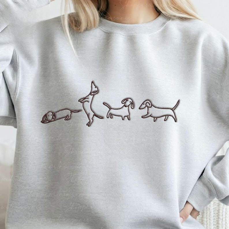 Dachshund Bow Side Bow Embroidery Sweatshirt, Dachshund Mama Sweatshirt, Dog Mama Coquette Embroidered Sweatshirt, Dachshund Lovers Gift il_794xN.6620619525_9m9v_1.jpg