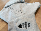 Personalized Grandma Sweatshirt, Embroidered Grandma Sweatshirt with Grandkids Names on Sleeves, Mother's Day Gifts, Gifts for Grandparents