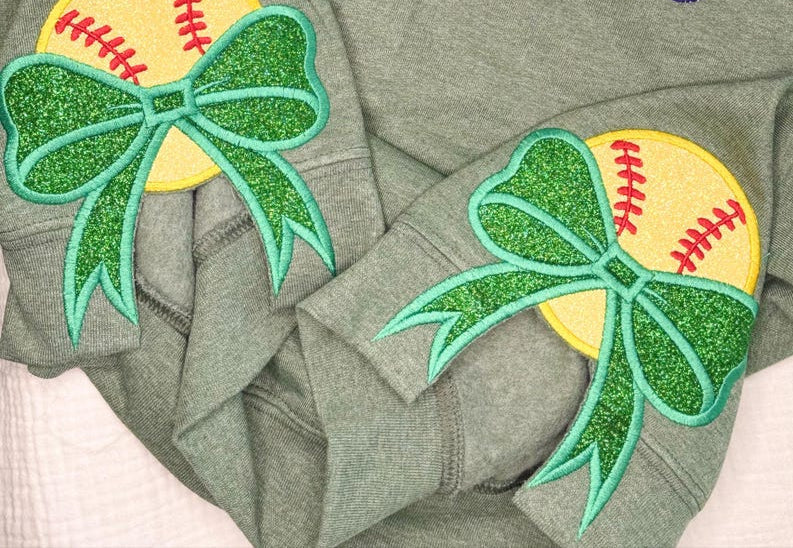 Softball Mom Glitter Embroidered Sweatshirt with Side Bows Personalized Sweatshirt For Mom , Mom Shirt for sport mom Mother's day gift il_794xN.6664226530_6nud.jpg