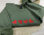 Strawberry Embroidered Sweatshirt, Gardener Gifts, Embroidery Fruit Hoodie, Strawberry Lover Gift, Strawberry Crewneck, Berry Embroidery