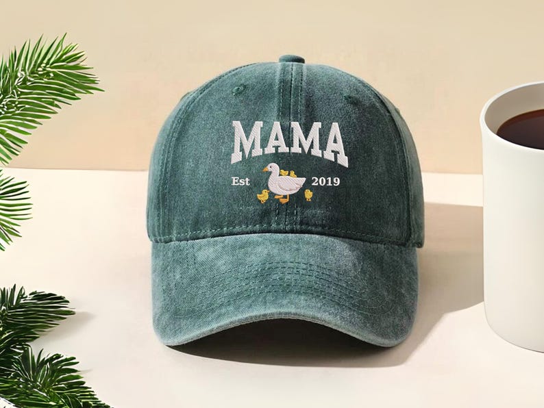 Baseball Mom Embroidered Baseball Hat, Vintage Cap Gift For Mom, New Mom Gift, Bow Coquette Baseball Mom Vintage Cap, Mother's Day Gift