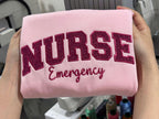 Embroidered CMA Medical Assistant Sweatshirt, Glitter Stethoscope, Nurse Coquette Bow Side, Med Assistant, Certified Medical Assistant Shirt