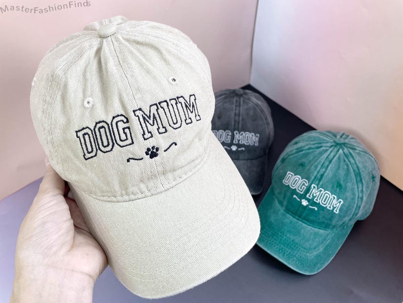 Personalized Dog Mom Hat | Embroidered Baseball Cap | Custom Pet Lover Gift | Mother s Day, Father's Day Gift