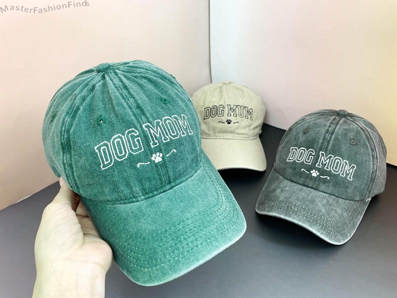 Personalized Dog Mom Hat | Embroidered Baseball Cap | Custom Pet Lover Gift | Mother s Day, Father's Day Gift