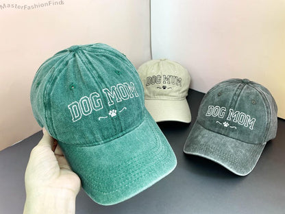 Personalized Dog Mom Hat | Embroidered Baseball Cap | Custom Pet Lover Gift | Mother s Day, Father's Day Gift
