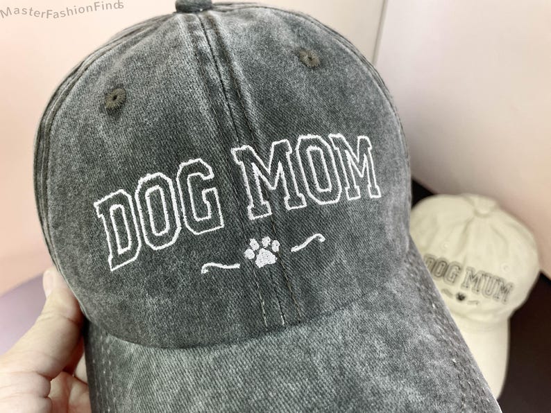 Personalized Dog Mom Hat | Embroidered Baseball Cap | Custom Pet Lover Gift | Mother s Day, Father's Day Gift