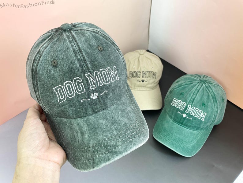 Personalized Dog Mom Hat | Embroidered Baseball Cap | Custom Pet Lover Gift | Mother s Day, Father's Day Gift