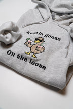 Funny Auntie Hoodie Auntie Goose On the Loose Embroidered Goose Sweatshirt Cool Aunt Gift Funny Brunch Sweater Quirky Aunt Outfit