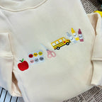 Embroidered Teacher Life Crewneck Sweatshirt with Cute Teacher Icons, Embroidered Teacher Sweatshirt, Teacher Appreciation, Teacher Gift il_794xN.6699503245_fo1a.jpg