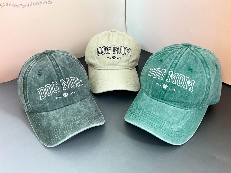 Personalized Dog Mom Hat | Embroidered Baseball Cap | Custom Pet Lover Gift | Mother s Day, Father's Day Gift