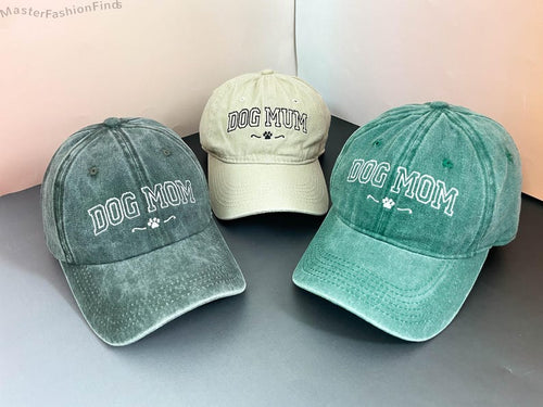 Personalized Dog Mom Hat | Embroidered Baseball Cap | Custom Pet Lover Gift | Mother s Day, Father's Day Gift