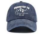 Promoted To Grandma Grandpa, Embroidered hat, Pregnancy Announcement For Grandparents, New Grandparents Hat, Grandparents Pregnancy Surprise il_794xN.6734442489_jrtx.jpg