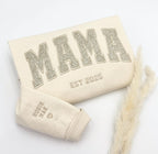 Custom Glitter Embroidered Mama Sweatshirt/Hoodies | Personalized Gift with Kids' Names | Pregnancy Announcement | Mother's Day Crewneck