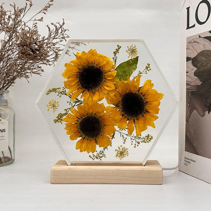 Flower resin lamp, birth flower epoxy lamp, sunflower lights shine brightly in the night, flower resin lamp, flower epoxy lamp, bedside lamp il_794xN.6750426746_3154.jpg