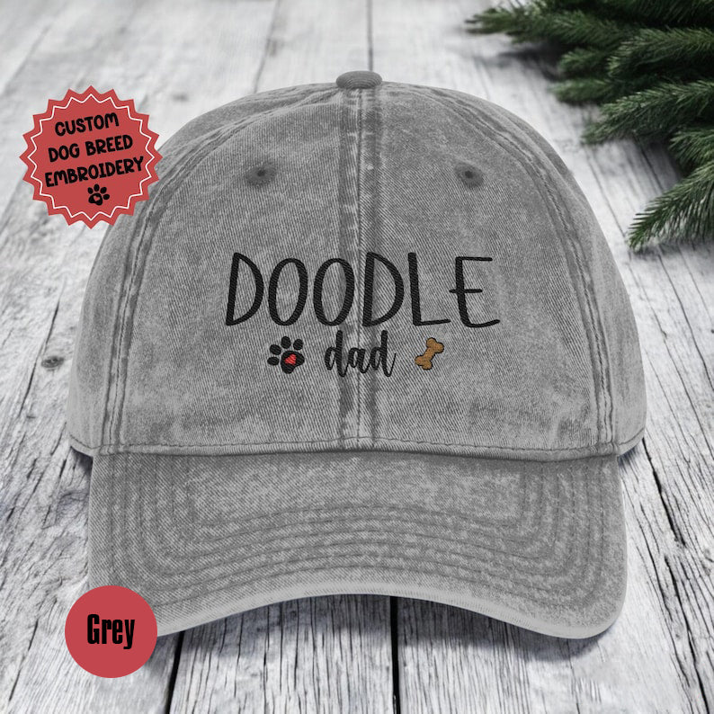 Embroidered Custom Dog Breed Mom/Dad Vintage Cap, Personalized Baseball Cap For Dog Owner, Dog Owner Hat, Gift for Dog Owners Custom Pet cap il_794xN.6753542106_i4jj.jpg
