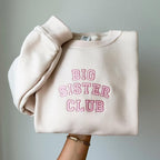 Big Sister Club Embroidery Sweatshirt , Sweatshirt for Sibling Announcement, New Baby Sibling Shirt for Big Sisters Mother's Day Gifts il_794xN.6754578939_tf18.jpg