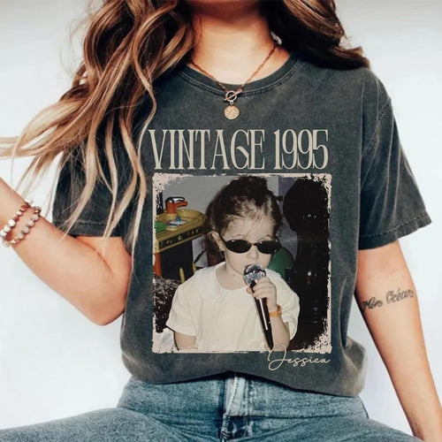 Personalized 30th Birthday Shirt, Custom Photo Year Vintage 1995 Shirt, Custom Year Birthday Shirt, 30th 40th Birthday Gift il_794xN.6757176462_je3o_1.jpg
