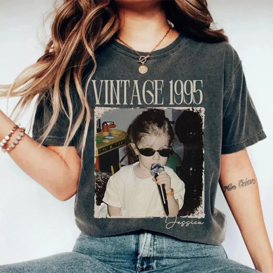 Personalized 30th Birthday Shirt, Custom Photo Year Vintage 1995 Shirt, Custom Year Birthday Shirt, 30th 40th Birthday Gift il_794xN.6757176462_je3o_1.jpg