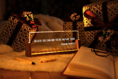 Custom Quote Print - Motivational Saying with LED Stand - Personalized Quote Sign - Motivational Quotes - Mindfulness Gift - Brainy Quote il_794xN.6772994703_p9ua.jpg