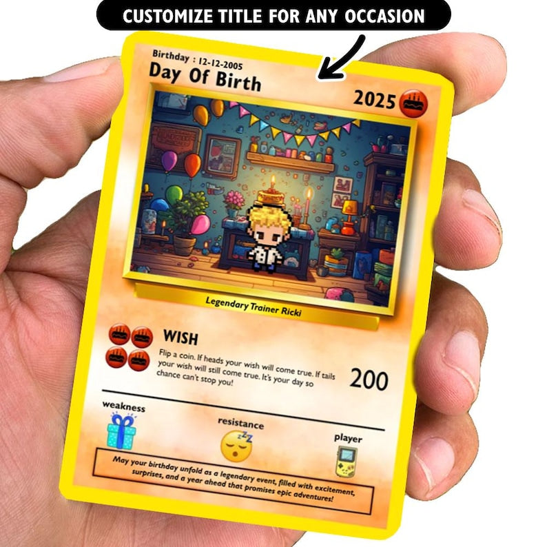 Personalized Birthday Card - Poke Birthday Gift - Custom Birthday Card - Birthday Gift For Her - Birthday Gift For Him il_794xN.6774940688_4jjm.jpg